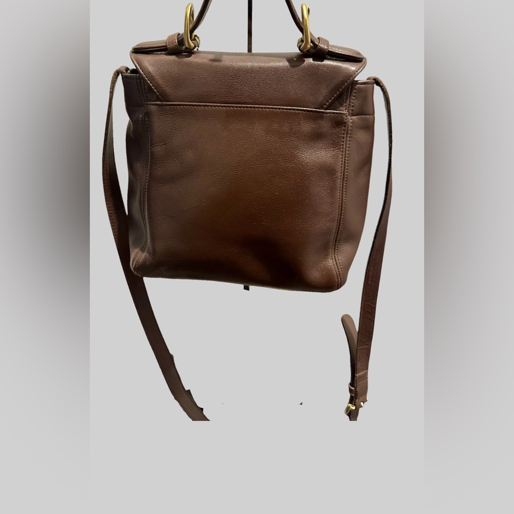 Vintage Coach Soho Legacy 4158 British Tan Leather Top Handle Crossbody Bag - Picture 4 of 14
